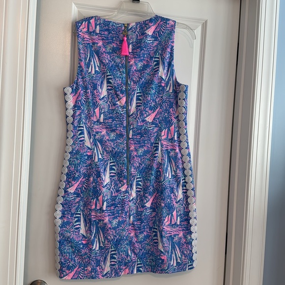 Lilly Pulitzer Blue and Pink Patterned Dress - Picture 2 of 4